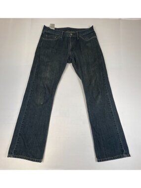 Levi's 514 Men's W32 L32 Straight Fit Dark Wash Denim Jeans Casual